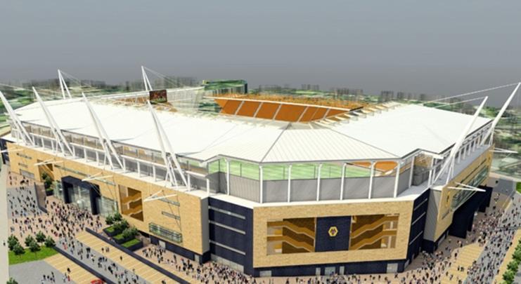 Wolves unveil £40m football stadium redevelopment plan